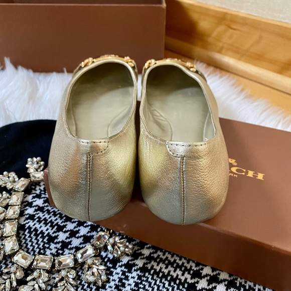 Coach Bianca Flats, Gold - Picture 3 of 7